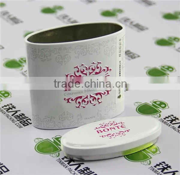 Empty metal case tin plate box supermarket promotion hot sale gift