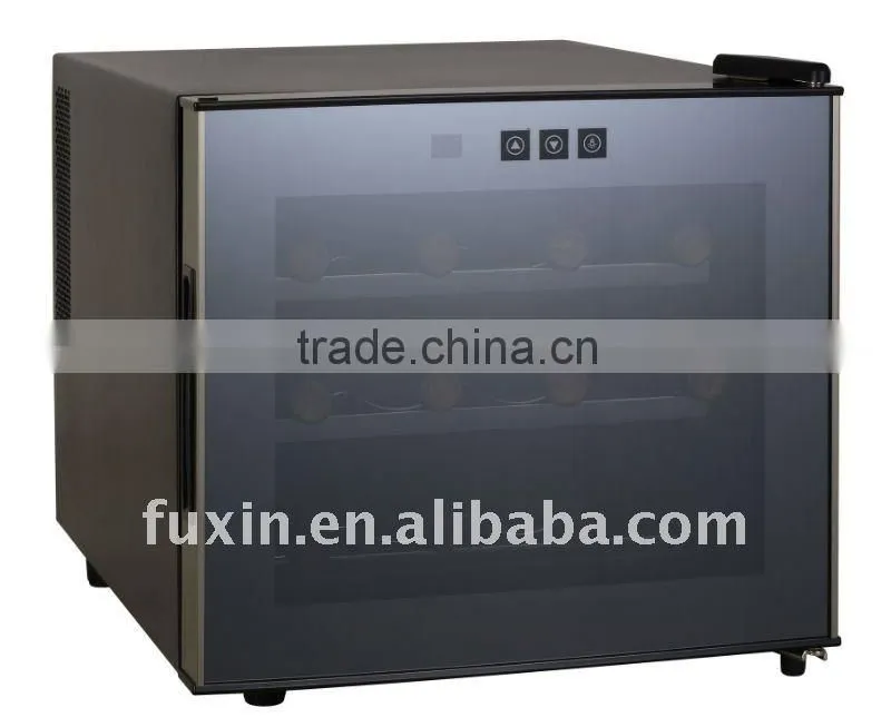 Electric wine cooler/Table wine fridge.FUXIN:JC-28ALW Aluminum trim door frame