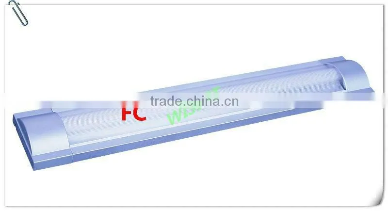 T8 double tube SAA CE ROHS 2x18w fluorescent light fittings with grid cover