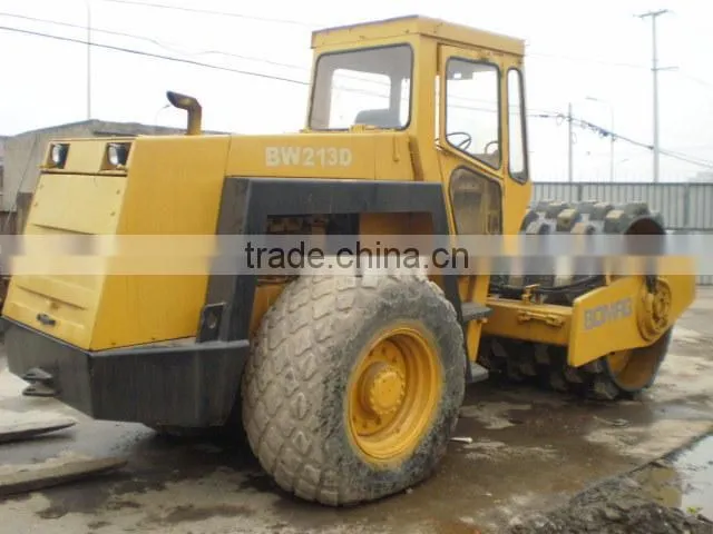 used Bomag BW217D sheepsfoot vibratory hydraulic compactor/ used soil road roller
