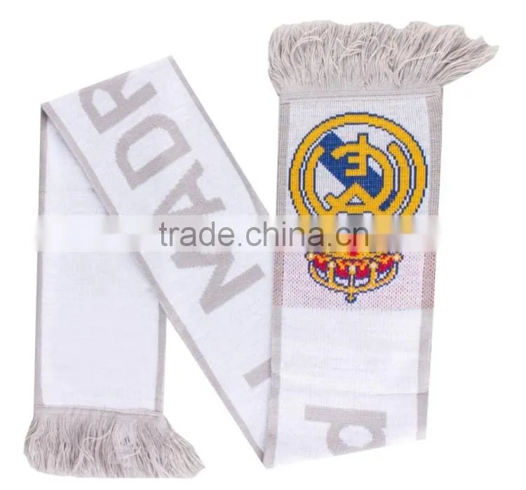 custom design acrylic football soccer fans scarf
