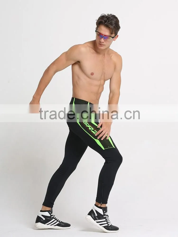 2016 new design Compression tights spandex long pants for Running clothing custom design Top quality mens Running tights