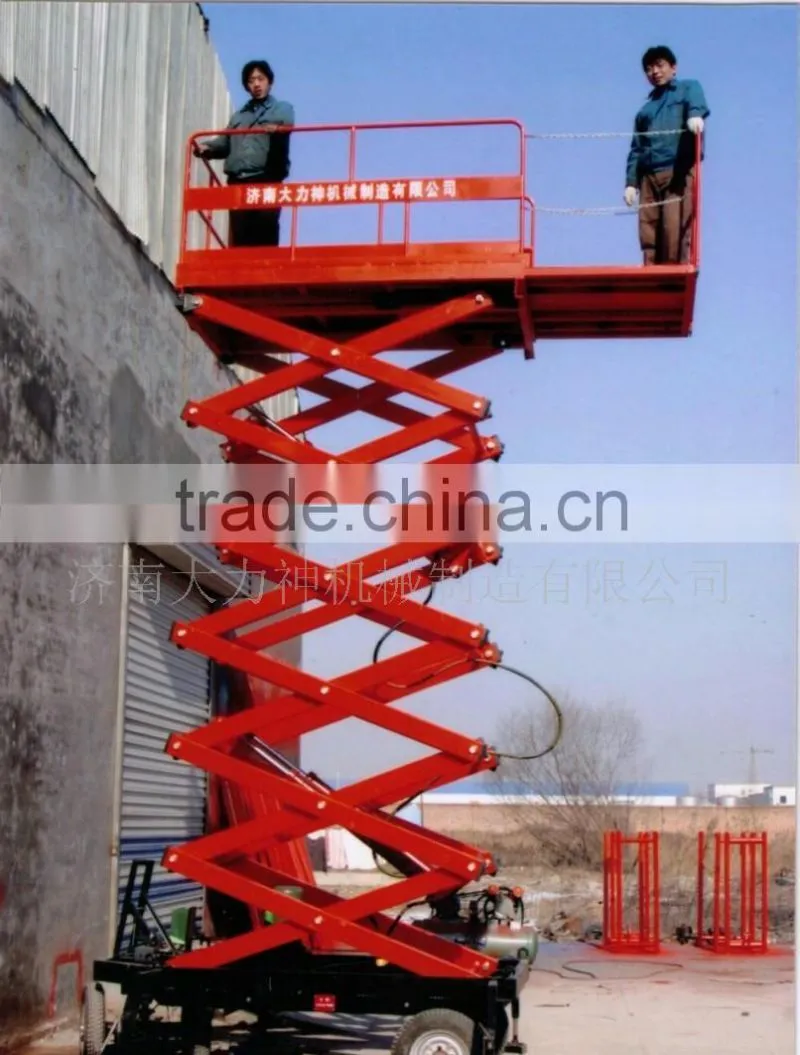 Adjustable Work Platform Portable Raised Storage Scissor Lift Platform