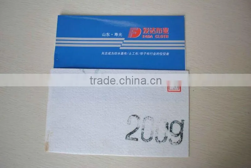 Polyester nonwoven mat for SBS, APP waterproofing membrane