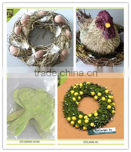 2016 new design handmade easter decorative egg nest in natural material