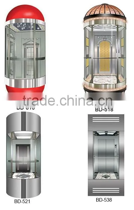 Panoramic Elevator 1.0m/s 630kg / Sight Elevator