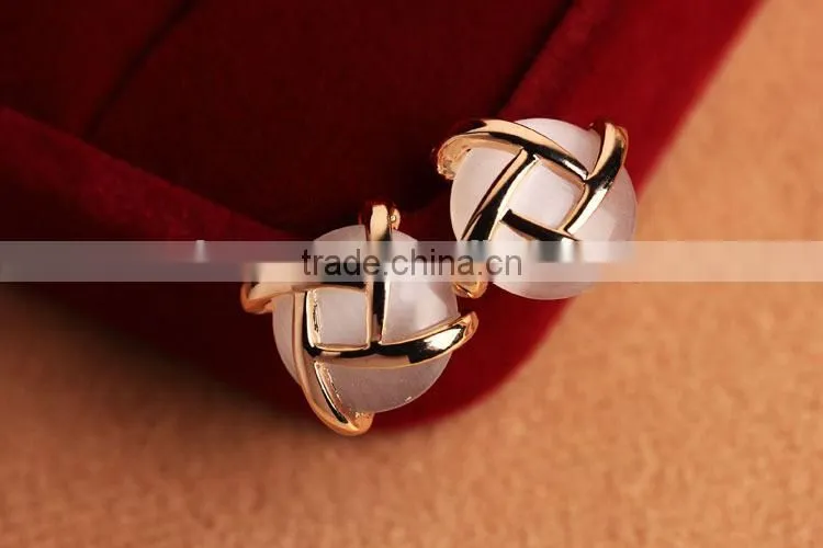 2014 wholesale rhinestone women fashion earring alloy open style earrings unique earrings