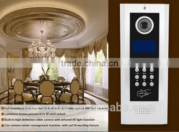 7 inch doorbell video intercom door phone with memory