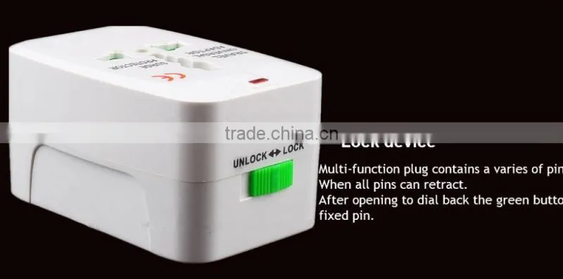 Universal Travel Plug Socket Adapters All in 1 Travel Worldwide US UK AU EU FR DE ES SG BR RU CA NZ IT CL MX Electrical Power Pl