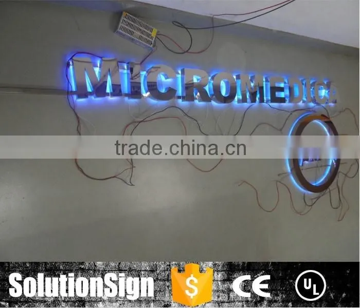 Large illustrious light up backlit letter signage