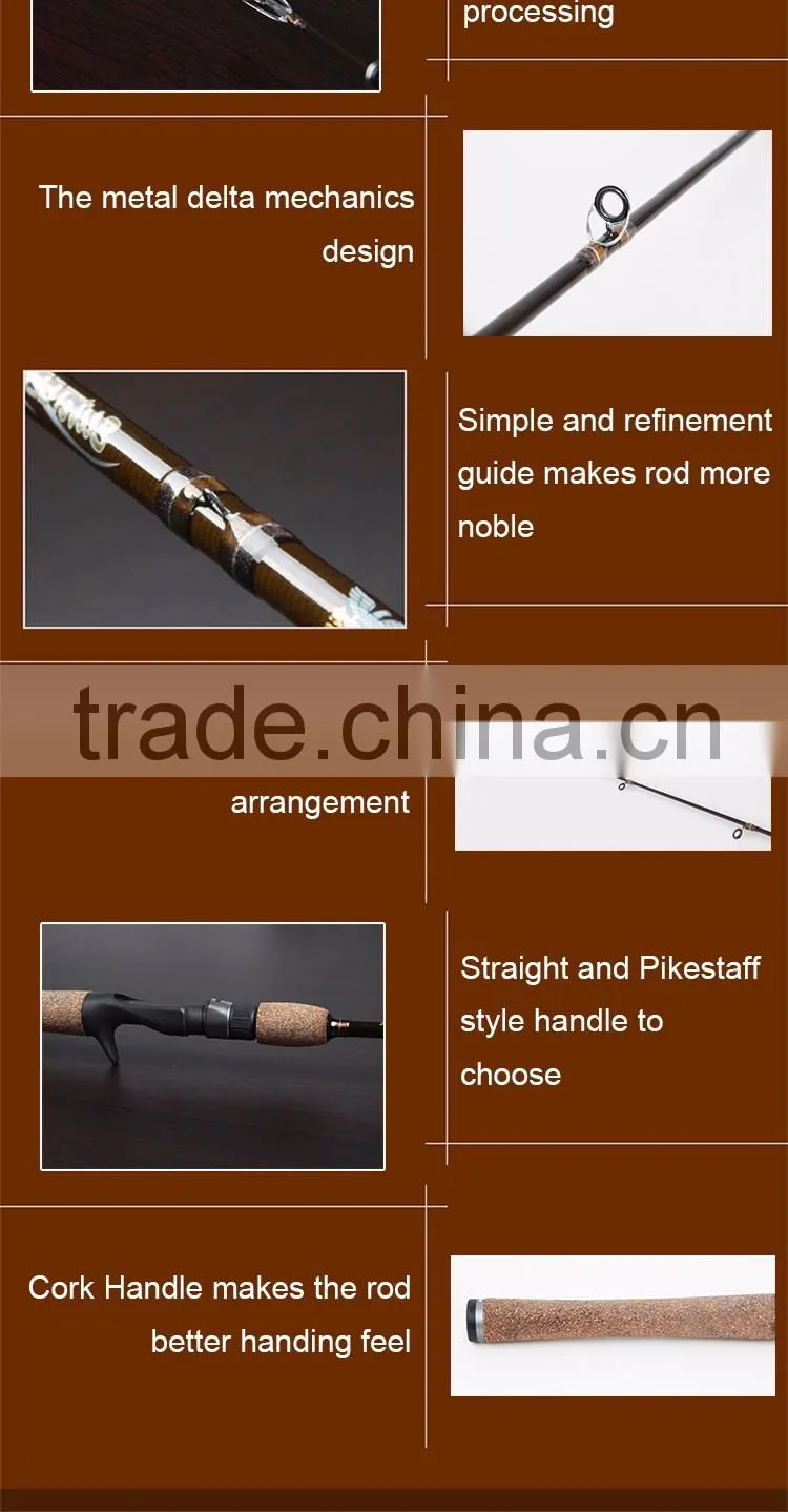 2016 Wholesale Fenwick F198 fishing rods types of handle graphite rod for fish