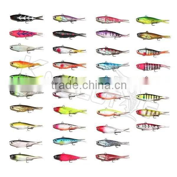 Soft Plastic Fishing Lures Soft Vibes 65mm Greeno Barra Snapper Lures