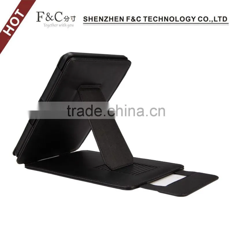 For Amazon kindle touch 2014 e-book leather case with stand function