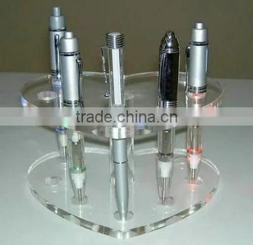 OEM different color clear acrylic pen carriage