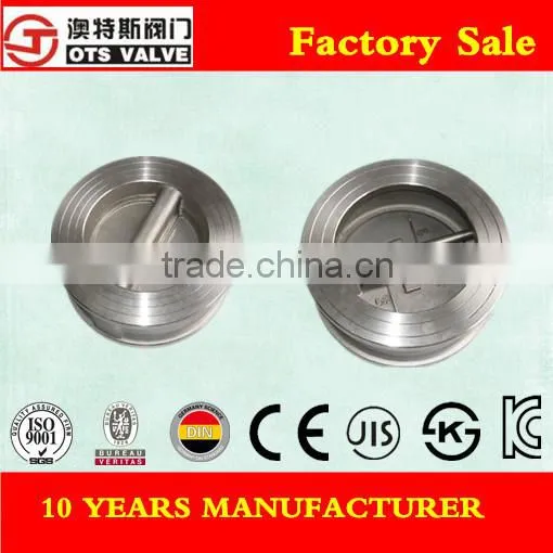 CV-RS-0210 Stealless Steel Wafer Check Valve with Double Discs