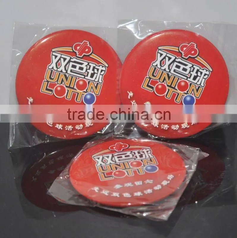 low price square plastic back party button badge
