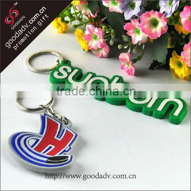 Cheap custom soft pvc rubber keychains in bulk for promotion