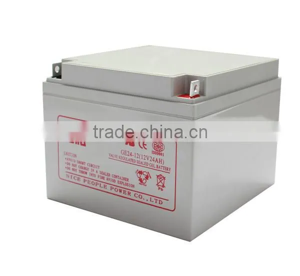 trade assurance deep cycle cell 12v 24ah gel battery supplier
