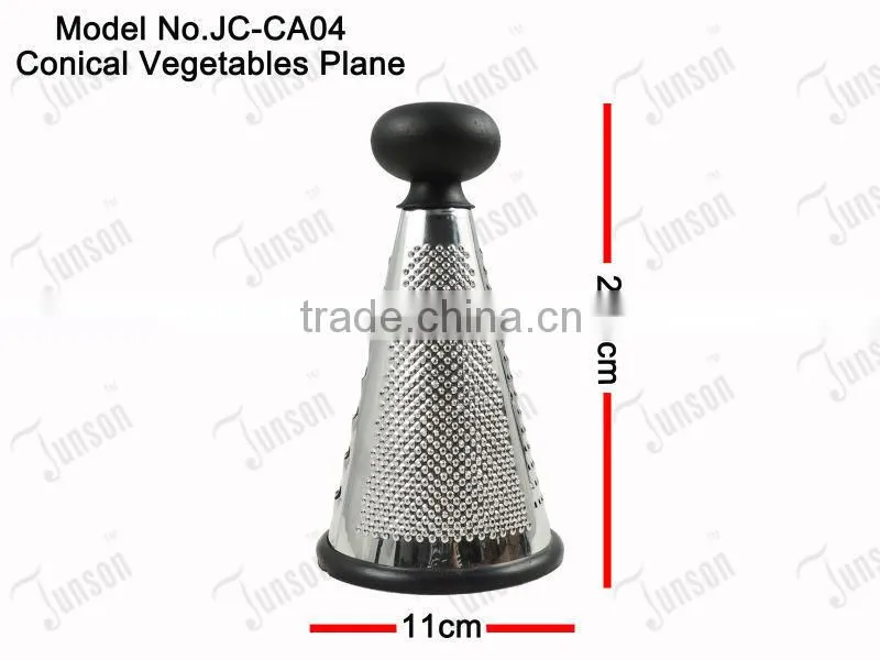 Stainless Steel Fruits and Vegetables Plane/8" Conical Vegetable Rutter