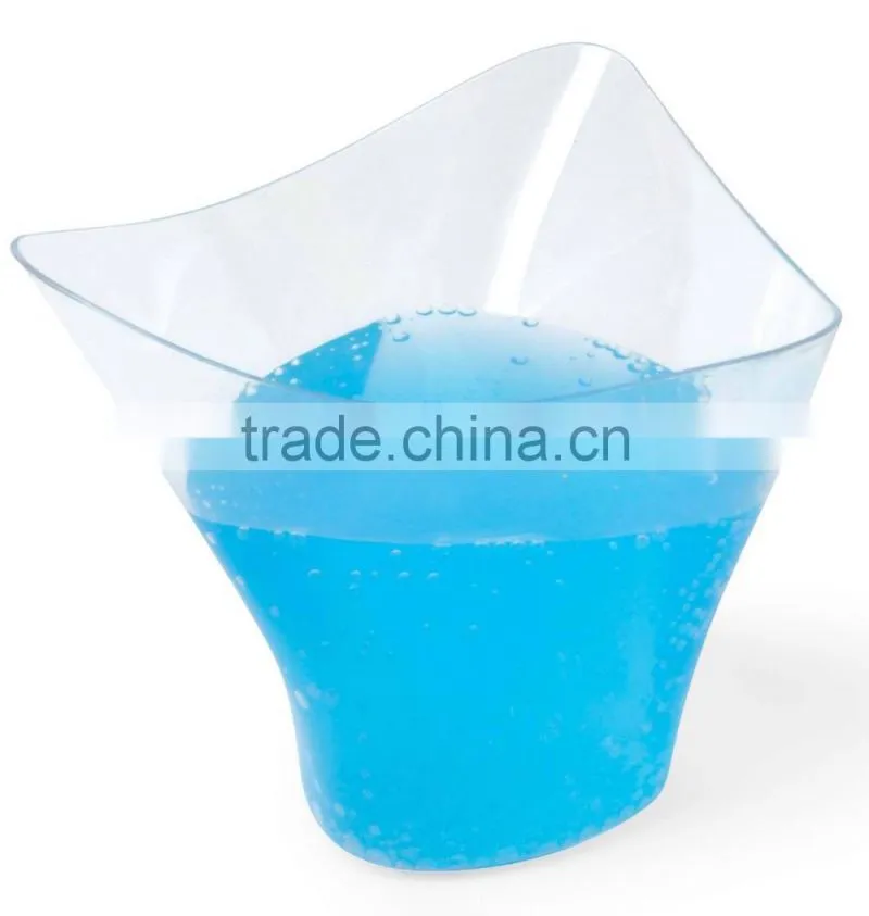 Plastic material and PS plastic type 5.5oz shot glass with lanyard