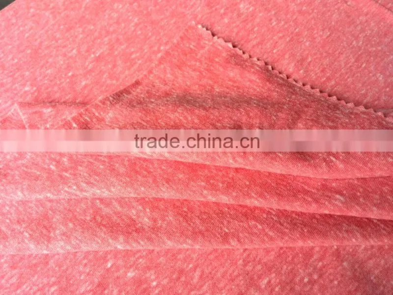 Neps yarn slub like single jersey fabric