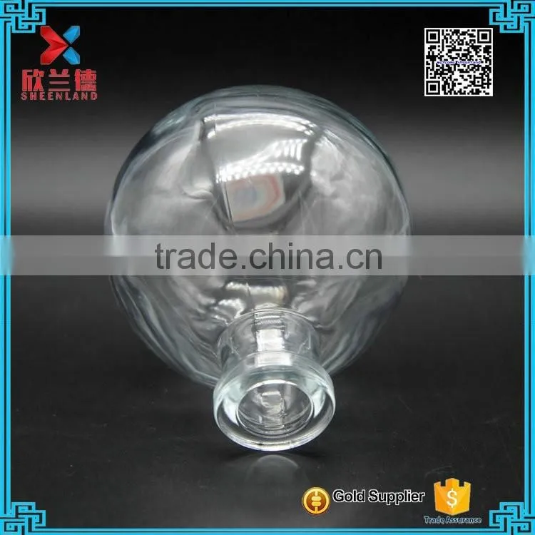 big capability spherical shape 280ml aroma diffuser glass bottle with cork