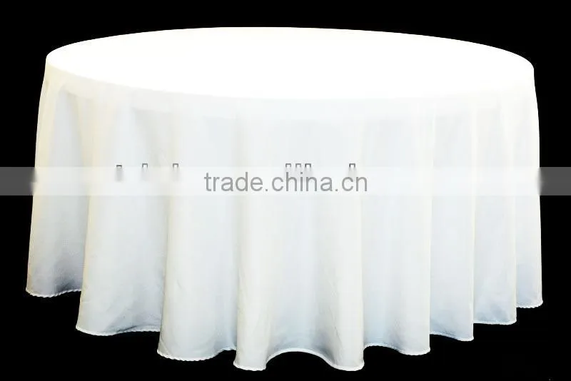 Anti-wrinkle polyester visa table cloth for banquet