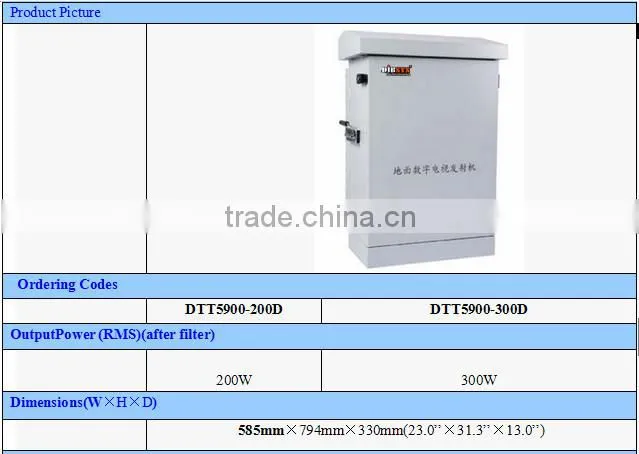 200W outdoor uhf dvb-t and isdb-t transmitter