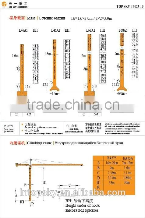 Hot Sale F023B Topkit Tower Crane