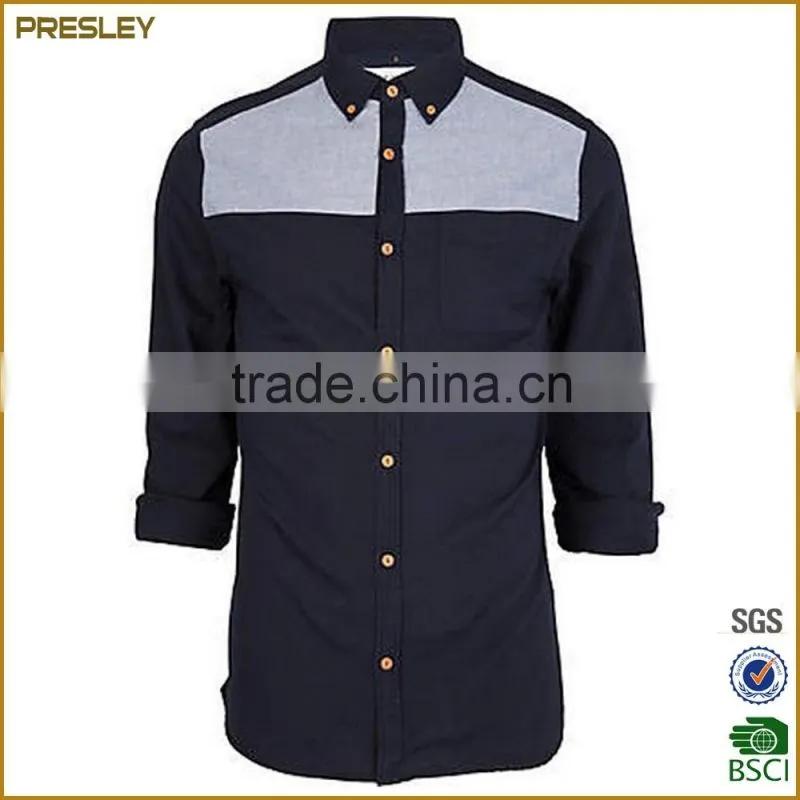 wholesale mens dress shirts men formal long sleeve oxford shirt from China
