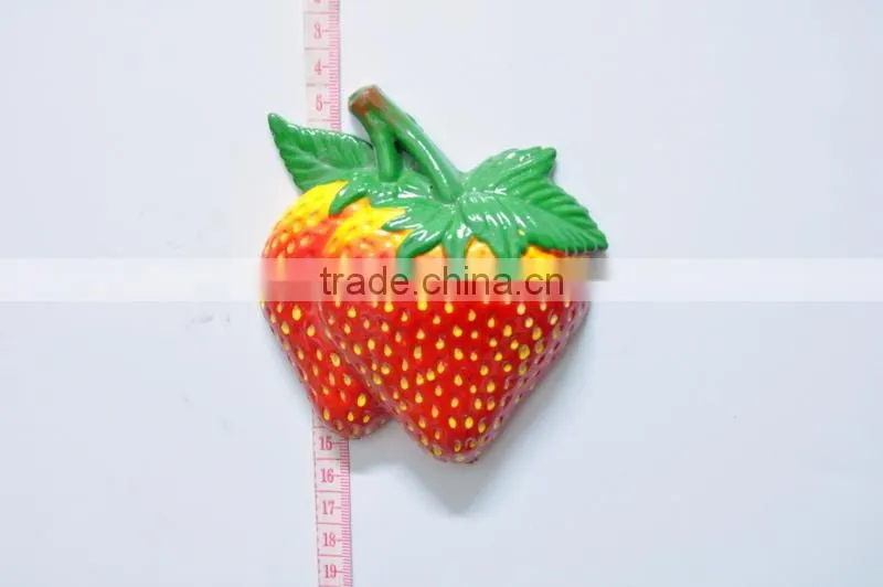 Apples Pears Orange Strawberrys Cute Shape Fruits and Vegetables and Colorful Promotion Fridge Magnets, Magnetic