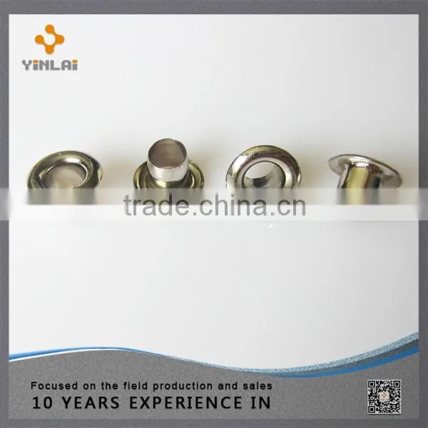 Nickel shoe eyelets for shoes