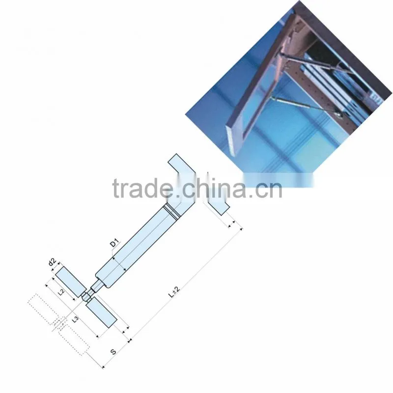 Gas pulling spring