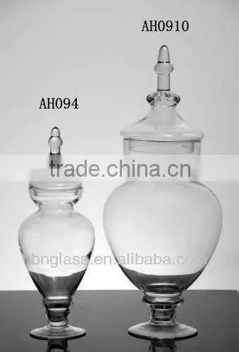 Clear Cylinder Glass Apothecary Jars