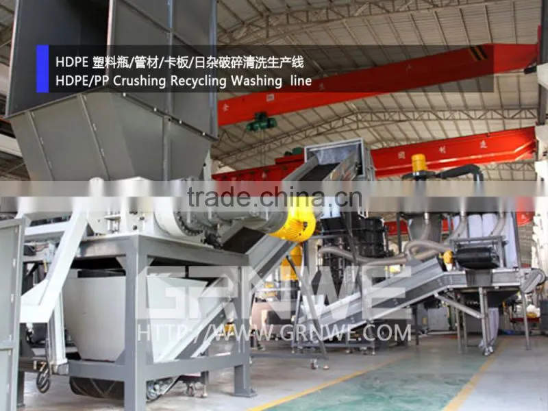 High efficiency medical waste plastic recycling line for pe/pp
