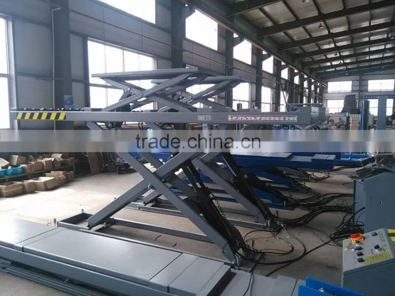 China promotion scissor car lift with wheel alignment