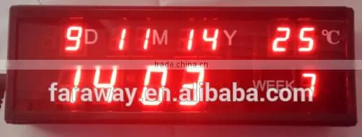 digital desk clock with calendar, alarm,temperature
