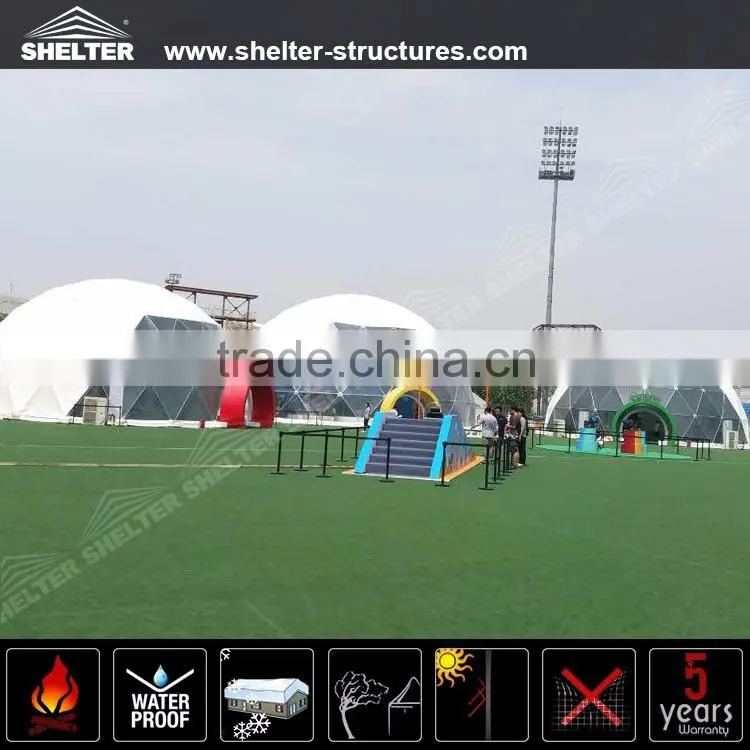 Guangzhou manufacture supply 5m- 40m dome house tents for BMX Children