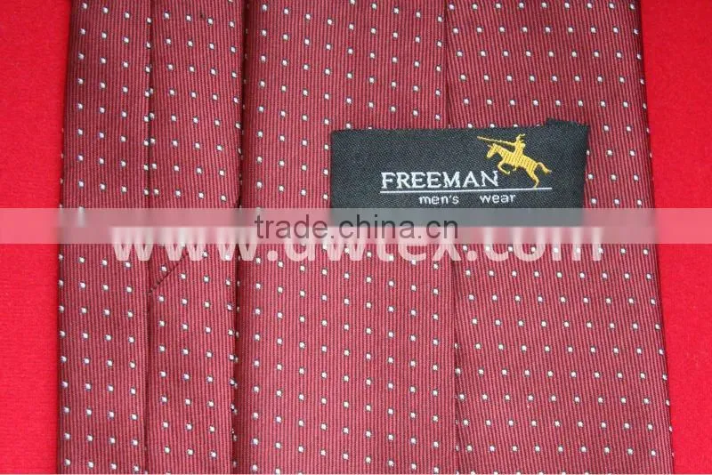Red 100% silk mens ties