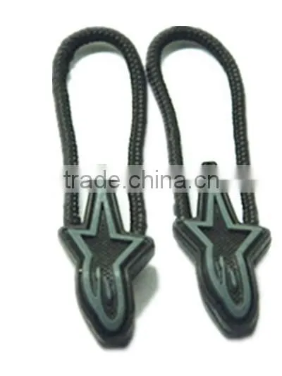 Hot sale high Quality Eco-friendly new fashion custom plastic zipper puller for bags/clothing