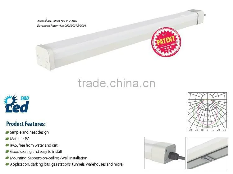 FF30-45W China suppliers 288pcs smd 150cm 45w led ip65 light fixture