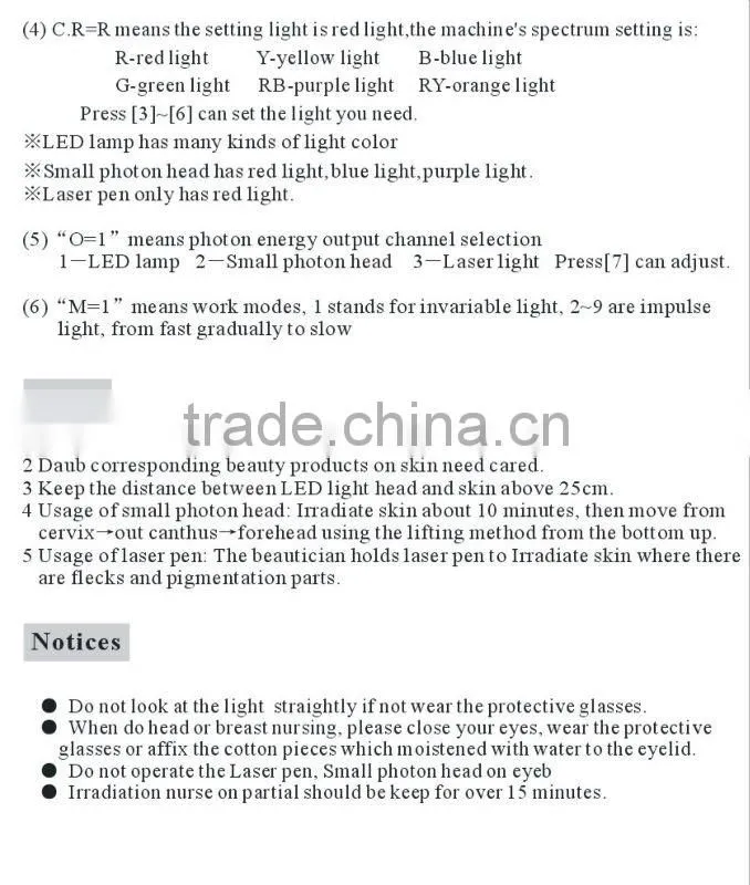 2015 Good Quality LED Photon Instrument AYJ-M13A(CE)