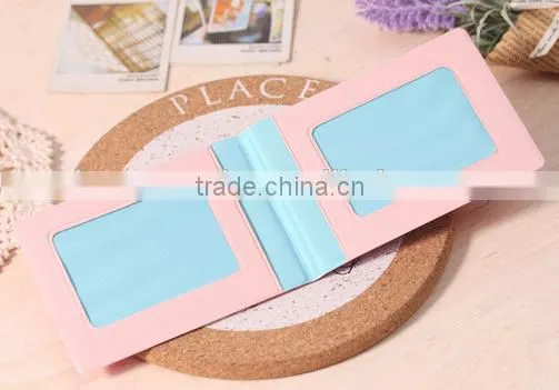 Promotion cheap plastic gift lovely flower print card holder made in china