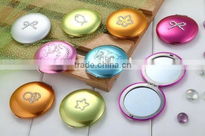 compact cosmetic mirror with logo imprint for promotional