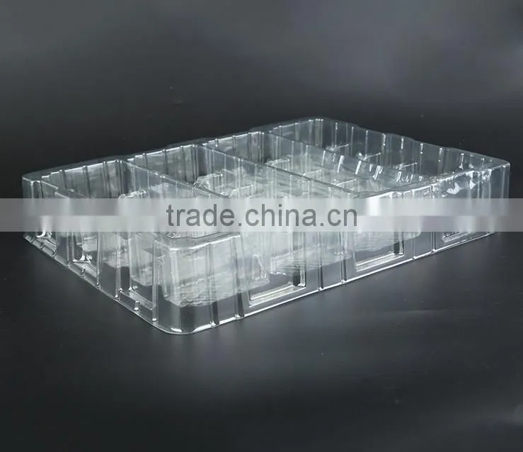 Clear Plastic PVC/PET/PP plastic packaging tray