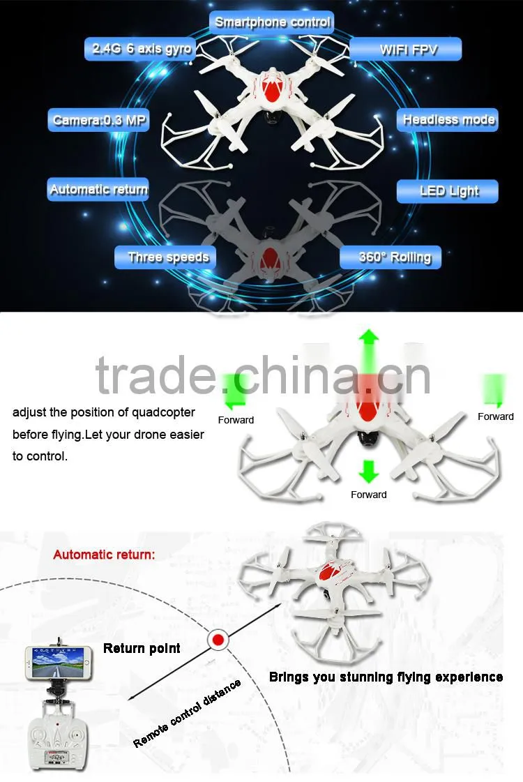 2.4G FPV wireless drone camera hd wifi toys for iphone