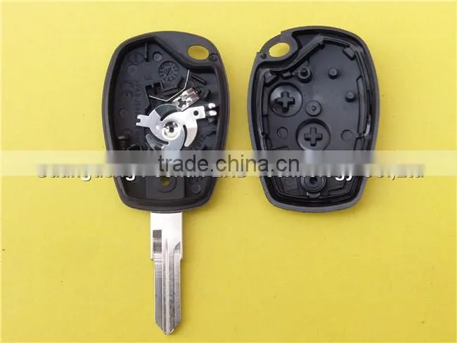 Wholesale 2 button replacement remote car key case for Renault key fob