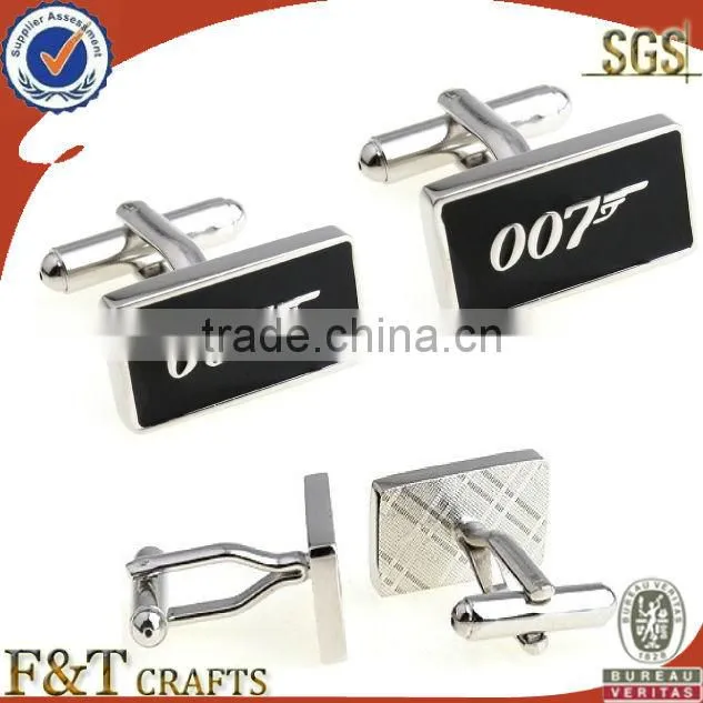high grade silver custom cufflink
