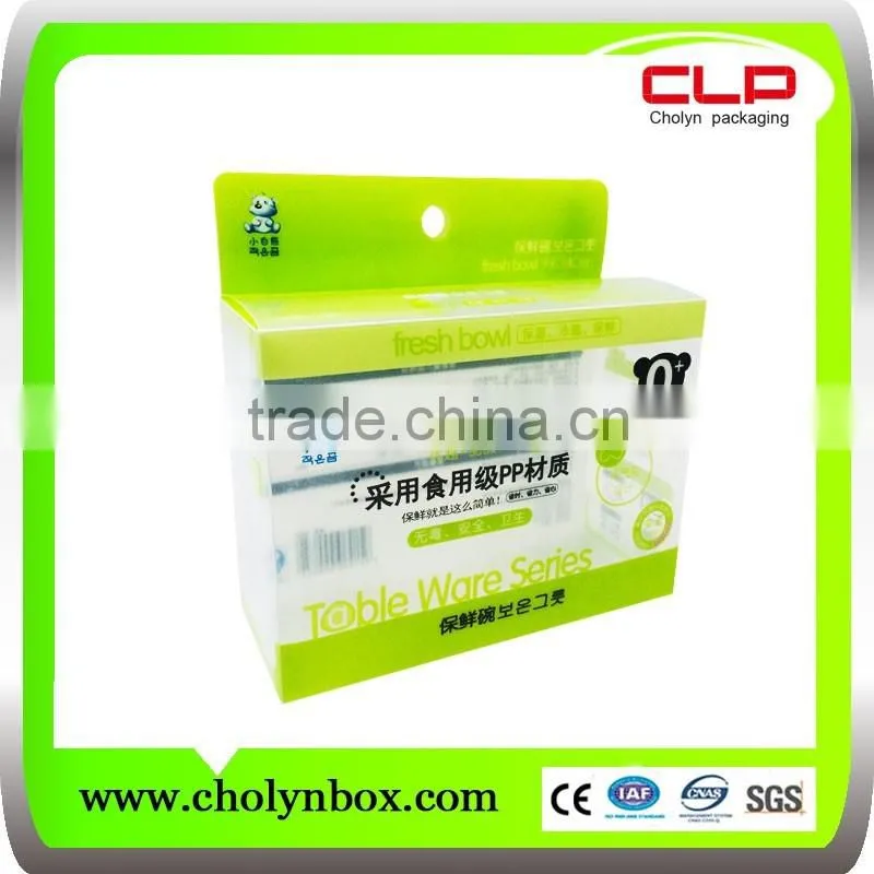 custom plastic high transparent clamshell packaging box