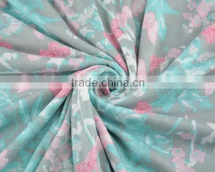 Jiufan textile polyester t-shirt fabric price per meter